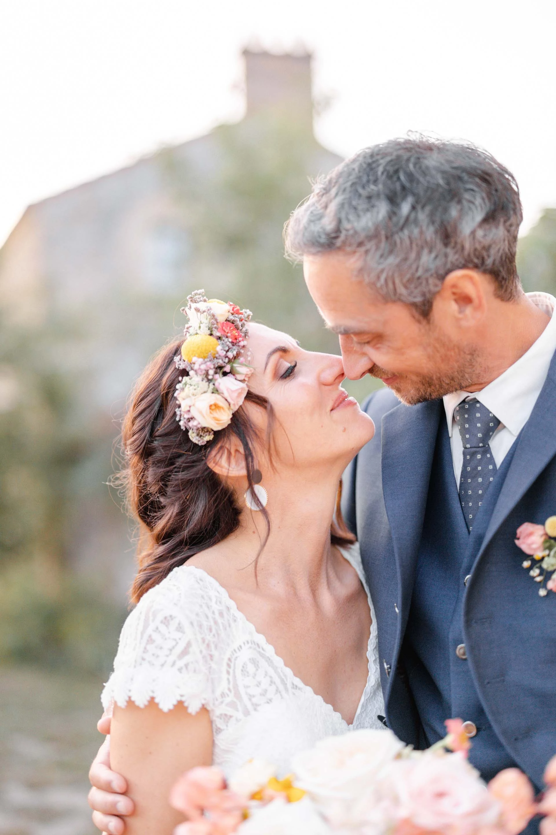 fleur bonheur robe événement sourire